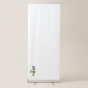 black, red, green clip Vertical Retractable Banner