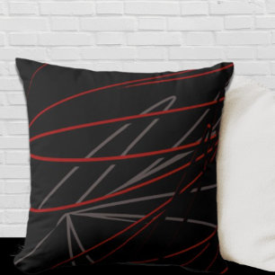 Black and red outdoor pillows hotsell