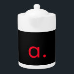 Black Red Monogram Initial Letter Modern Plain<br><div class="desc">This product with a simple but striking design can make you stand out in the crowd. It will immediately attract attention with its minimalist and modern design.</div>