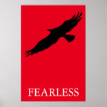 Black & Red Pop Art Fearless Leader Eagle Poster<br><div class="desc">Freedom & Courage Motivational  Eagles Images - Fearless Bald Eagles - Bald American Eagle Pictures - Fearsome Patriotic Eagle Heads,  Flying Eagles,  Landing Eagle</div>