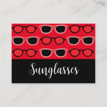 Black Red Sunglasses Pattern