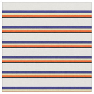 Black, Red, Tan, Midnight Blue, and White Coloured Fabric