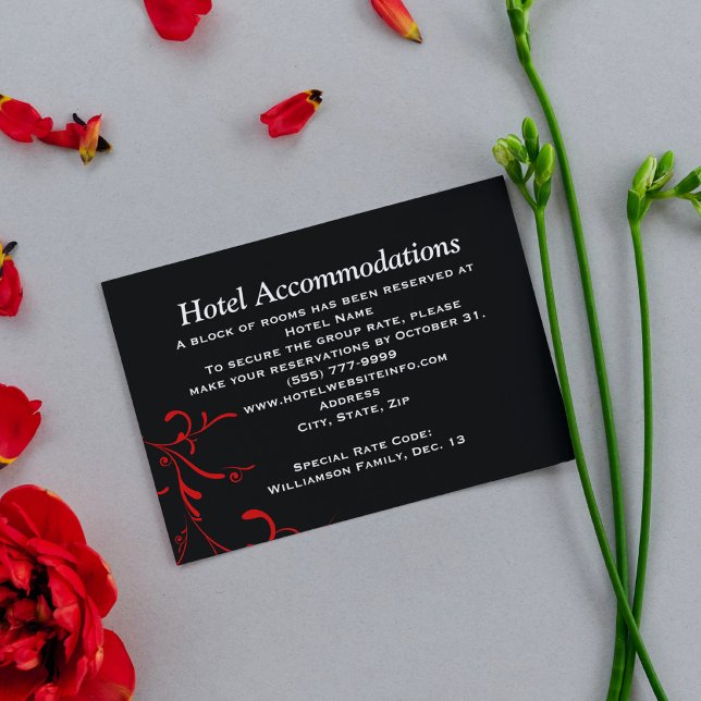 Black, Red, White Accommodation Insert Cards (Creator Uploaded)
