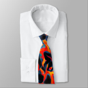 Black Red Yellow Modern Tie