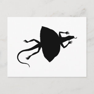 Black reptile postcard