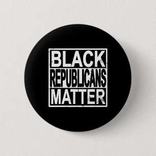 Black Republicans Problem Conservative Black Votes 6 Cm Round Badge