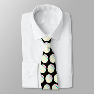 Black Retro Dots Tie