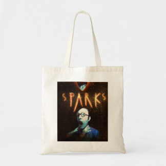 Black Retro Sparks Hallowen Movie BAnd Tote Bag