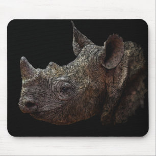 Black Rhino Mouse Mat