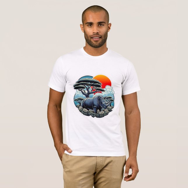 BLACK RHINOCEROS 7 T-Shirt (Front Full)