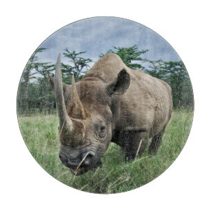 Black Rhinoceros Kenya Cutting Board