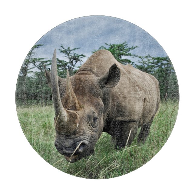 Black Rhinoceros | Kenya Cutting Board (Front)