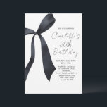 Black Ribbon Elegant 30th Birthday Invitation<br><div class="desc">Black Ribbon Elegant 30th Birthday Invitation. This birthday invitation features black Ribbon. this is the perfect invitation for your cute and elegant birthday.</div>