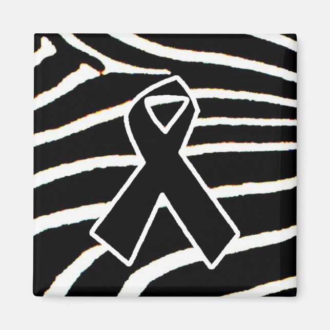 Black Ribbon Magnet (Front)