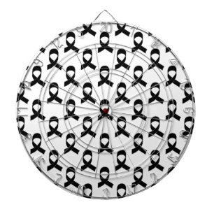 Black Ribbon Pattern Dartboard