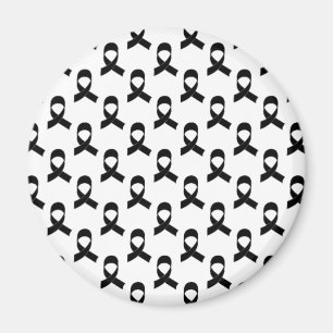 Black Ribbon Pattern Magnet