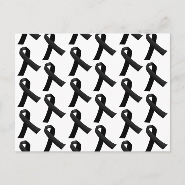 Black Ribbons Postcard (Front)