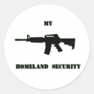 Black Rifle AR-15 from Phil's Art Online Classic Round Sticker
