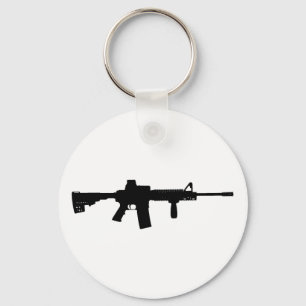 Black Rifle AR-15 from Phil's Art Online Key Ring