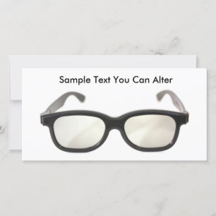 Black rimmed glasses isolated, Sample Text You ...