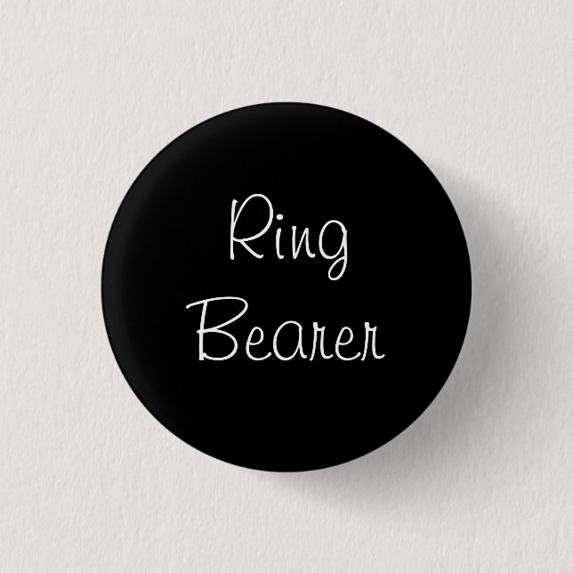 Black Ring Bearer Pin (Front)