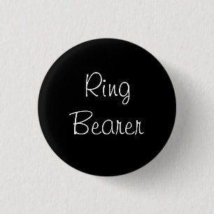 Black Ring Bearer Pin