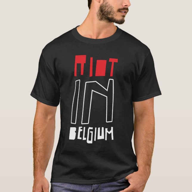 Black Riot in Belgium Shirt (Front)