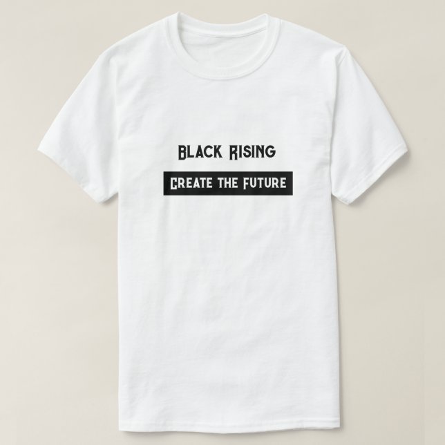 Black Rising tee (Design Front)