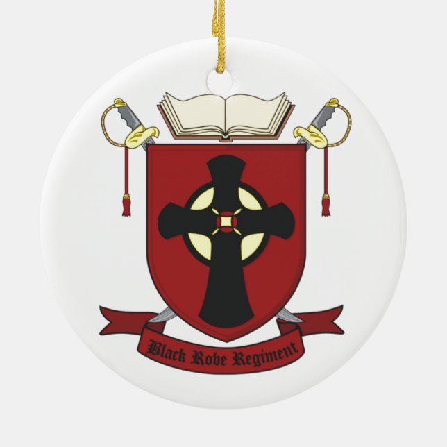 BLACK ROBE REGIMENT CERAMIC TREE DECORATION (Back)