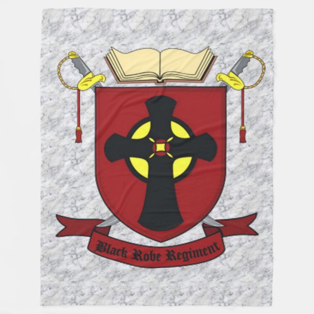 BLACK ROBE REGIMENT FLEECE BLANKET (Front)