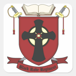 BLACK ROBE REGIMENT SQUARE STICKER