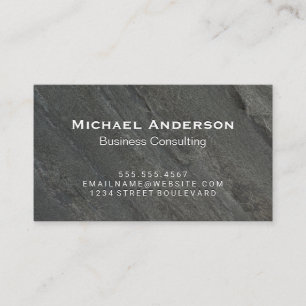 Black Rock Background Business Card
