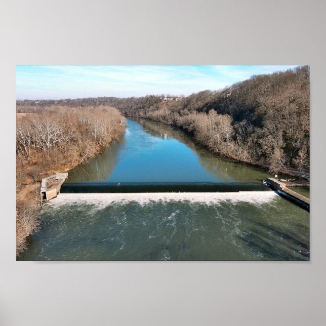 Black Rock Dam Schuylkill River Poster (Front)