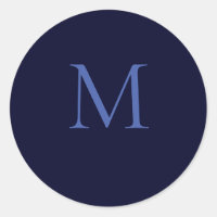 Black Rock Deep Blue Classical Unique Monogram