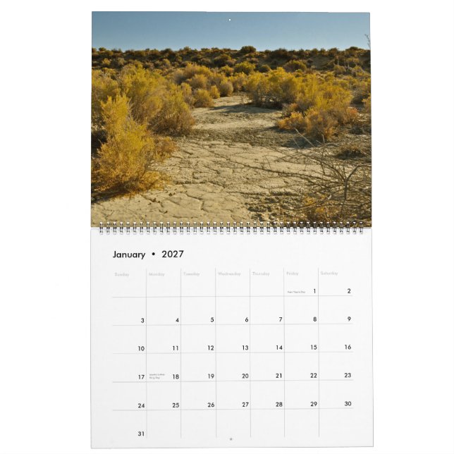 Black Rock Desert Playa Calendar 2013-2014 (Jan 2027)