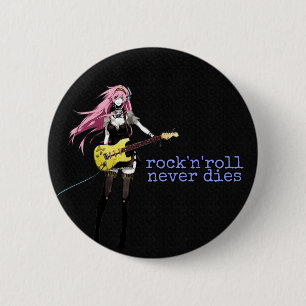 Black Rock ‘n Roll Button 
