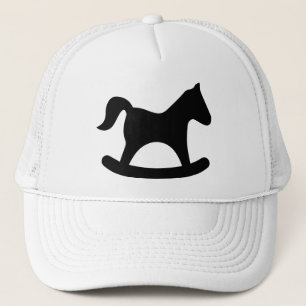Black Rocking Horse Trucker Hat