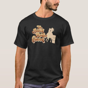 Black Rodeo Queen Barrel Racing African American C T-Shirt