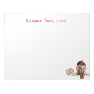 Black Romance Book Lover Personalised Stationery Notepad