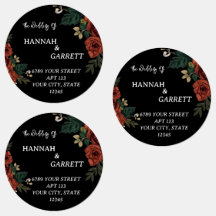 Black Romantic Garden Wedding Address