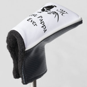 Black Rooster Crowing Best Pappa Ever Golf Head Cover