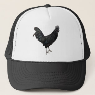 black rooster hat
