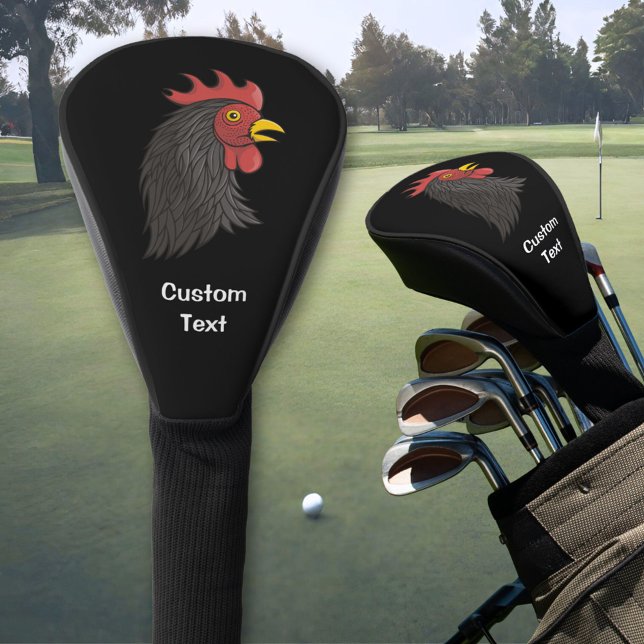 Black Rooster's Head Golf Head Cover (Creator Uploaded)