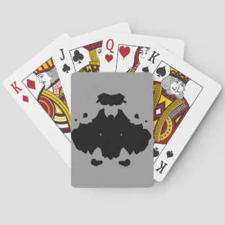 Black Rorschach Art on Bicycle Playing Cards