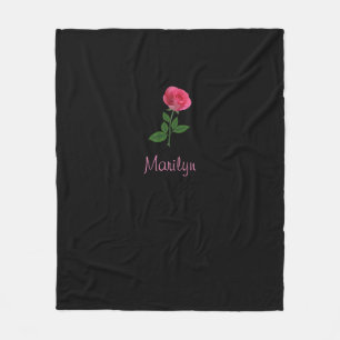 Black rose blanket