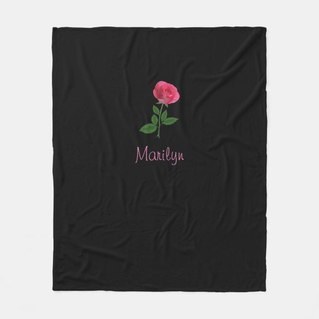 Black rose blanket (Front)