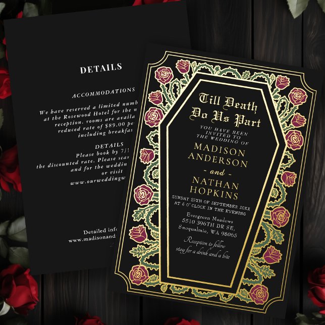 Black Rose Coffin Gothic Wedding All in one (Creator Uploaded)