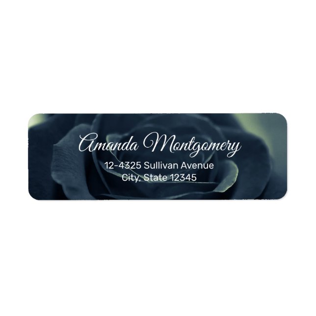 Black Rose Dark Gothic Flower Photo (Front)