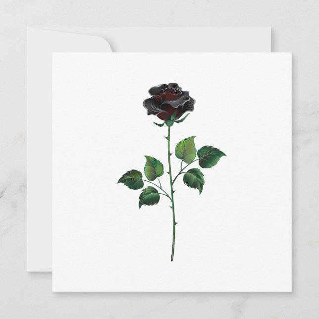 Black rose flower (Front)