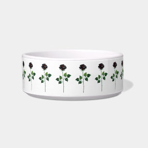 Black rose flower bowl